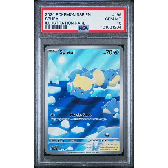 Spheal 199/191 Sv08: Surging Sparks Holo PSA 10 - Picture 1 of 3